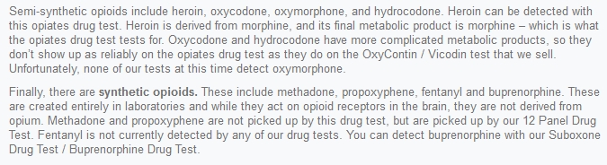 synthetic opiods test